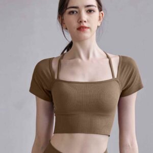 بنطلون يوغا منخفض الارتفاع RUXI