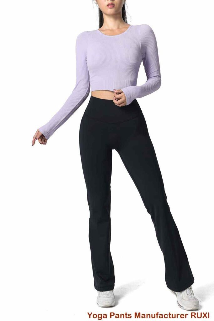 بنطال ضيق واسع الساق RUXI st162