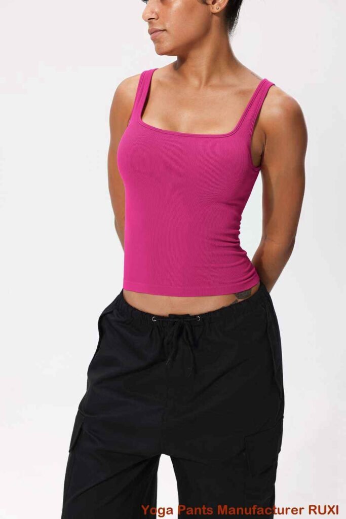 بنطال يوغا واسع مع جيوب RUXI