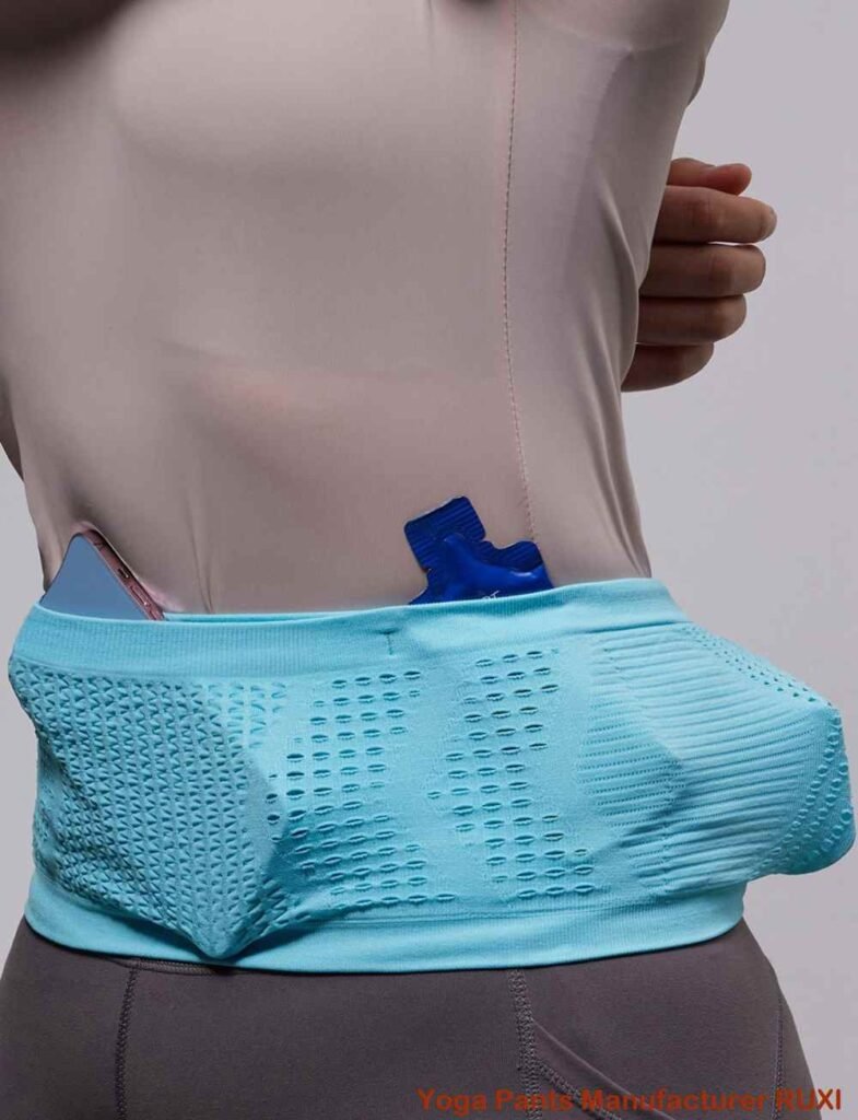 بنطلون يوغا طويل مع جيوب RUXI